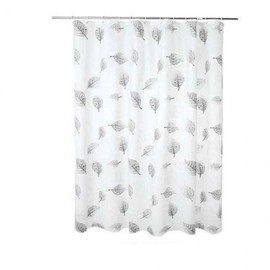 waterproof shower curtain leaf pattern