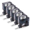 5-Pack D1 45010 Compatible with Dymo D1 Label Tape 12mm