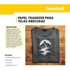 Papel Kronaline Transfer Para Telas Obscuras (Paquete con 10 Hojas