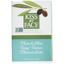 Pack of 6 x Kiss My Face Bar Soap Olive and Aloe - 8 oz