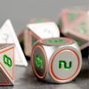 Shibby Pen & Paper 7-Piece Polyhedral Metal Dice Set