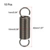 sourcing map Tension Spring Steel Small Double Hook Tension Spring