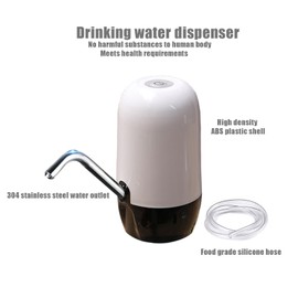 Double Pump 5 Gallon Water Dispenser Portable Water Pump for 5 Gallon Bottle USB Charging Water Dispenser for 5 Gallon Bottle,Fast Pumping Speed