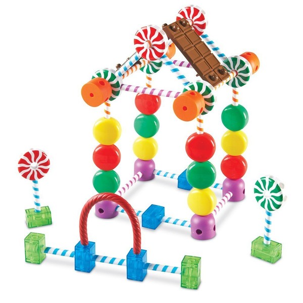 Learning Resources Candy Construction Building Set, Fine Motor Building Toy, 92 Pieces, Ages 4+
