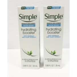 Simple Water Boost Set of 2 Hydrating Booster Dry Sensitive Skin 0.85 fl oz