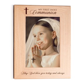 Lifetime Creations First Communion Picture Frame: First Holy Communion Frame, First Communion Gifts for Girls or Boys, Primera Comunion (Holds 5x7 Inch Portrait Photo)