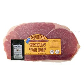Julia's Pantry Country Ham Hickory Smoked Center Steaks 1# Package with Red Eye Gravy Sample