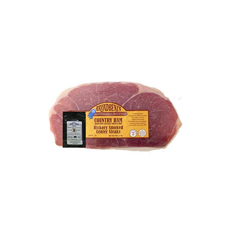 Julia's Pantry Country Ham Hickory Smoked Center Steaks 1# Package