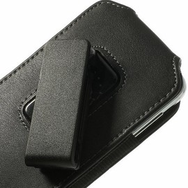 DFV Mobile Magnetic Leather Holster Case Belt Clip Rotary 360º N7000, Color Black