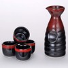 Happy Sales 5 piece Ceramic Sake Set - Red &