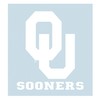 Craftique Oklahoma Decal (WHT OU Sooners Decal (4''6''), 4 in)