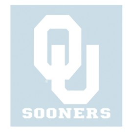 Craftique Oklahoma Decal (WHT OU Sooners Decal (4''6''), 4 in)