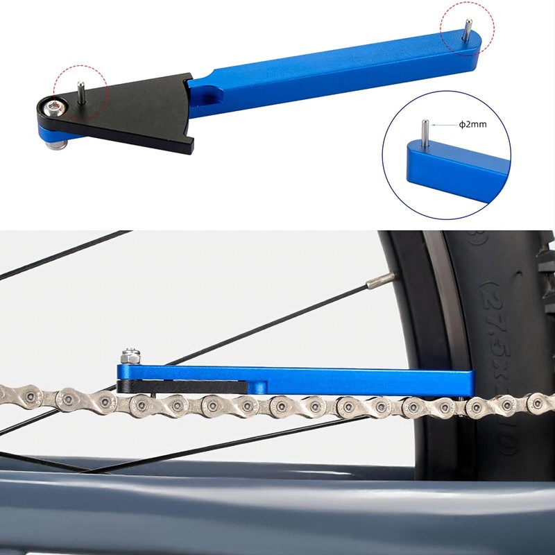 Mimoke Bicycle Chain Gauge Wear Measuring Ruler Mountain Road Bike