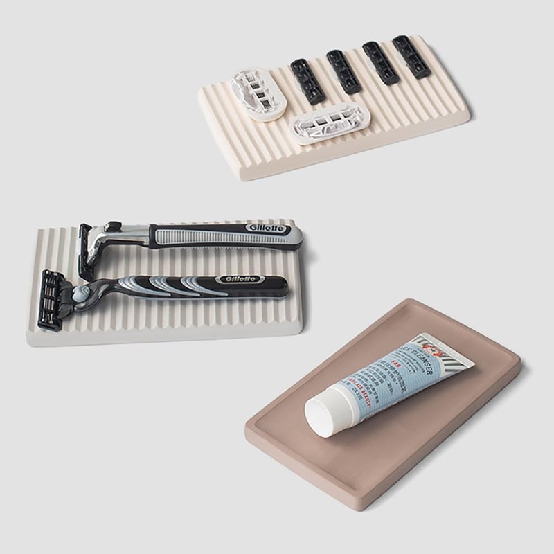 NICITY Diatomite Razor Holder for Shower,Water Absorption Fast Drying Natural