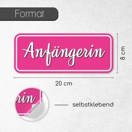 Vehicle Sticker | Caution, Attention Novice Driver (German Language)