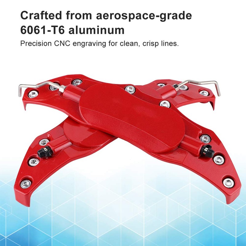 Qiilu Brake Caliper Covers, 2 Pieces Universal Disc Brake Caliper