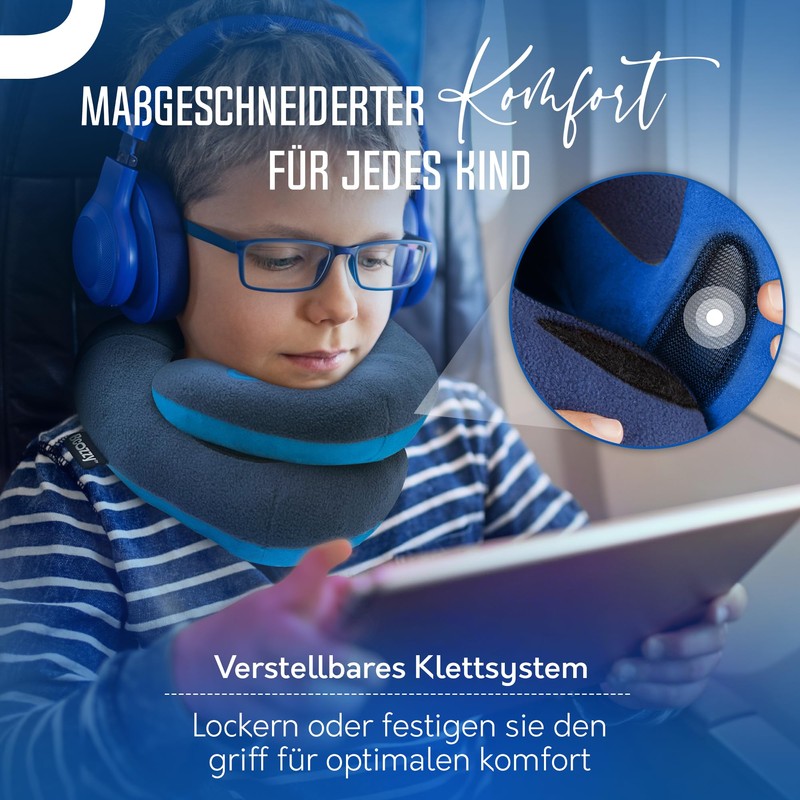 BCOZZY Chin Support Travel Pillow for Children 8-12 Years Old