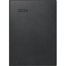 BRUNNEN Pocket Calendar Model 736 '26 | A6, Plastic, Black