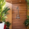 Homewerks 3070-252-BN-B-WS Outdoor Shower Kit with Soap Dish, Corrosion, Rust