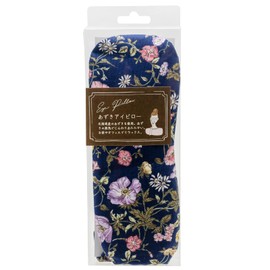 Cozy Company 187443 Azuki Eye Mask, Eye Pillow, Hot Floral, Made in Japan, Fiorfata Navy