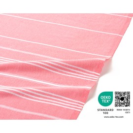 Fit-Flip Hammam towel - Beach towel XXL made from 100% recycled cotton - Quick-drying Turkish hammam beach towels, fouta, pestemal Turkish towels ideal as a Turkish blanket – Coral – 100x200cm Sultan