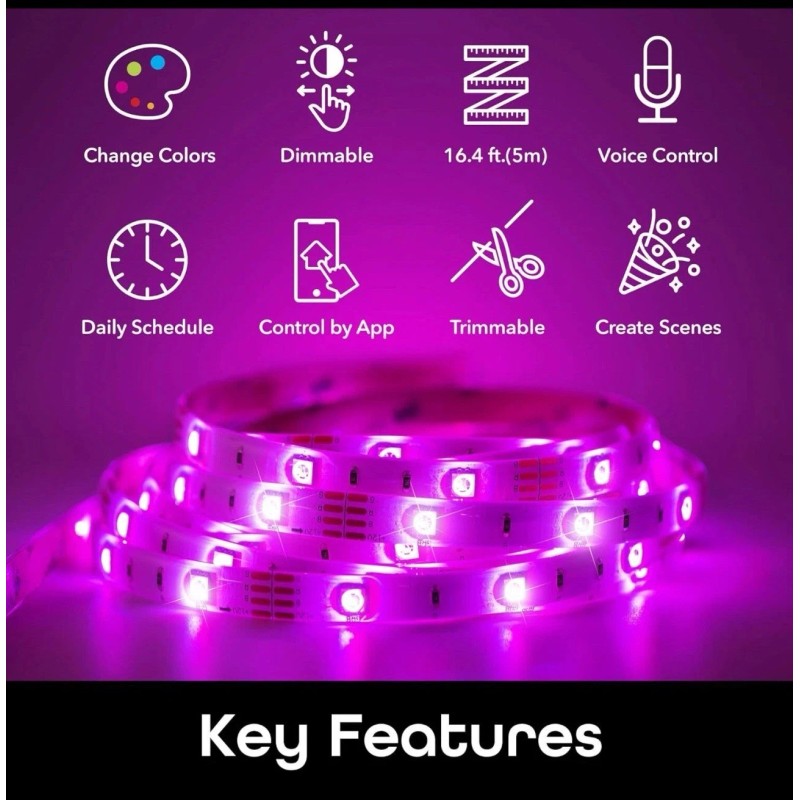 Geeni Prisma Strip 16 - Smart LED Light Kit, RGB,