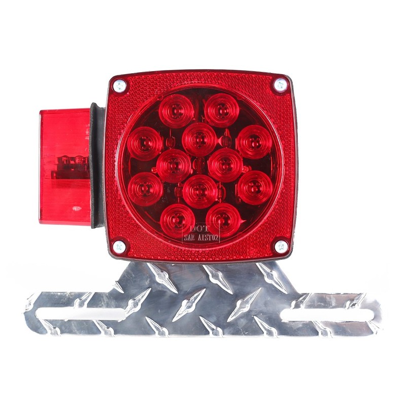 CZC AUTO Soporte de aluminio para matrícula de remolque