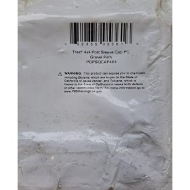 TREX GRAVEL PATH 4 X 4 FLAT POST SLEEVE CAP 4.5 x 4.5 INSIDE MEASUREMENT