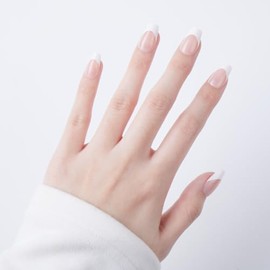 Press-On Nails Kit, 30 Soft Acrylic Nails in 15 Sizes with Nail Glue, Sticky Tabs, Prep Tools & Reusable Case – Long-Lasting, Salon Look, Medium Coffin French