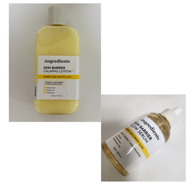 ongredients skin barrier calming lotion EX 220ml + clear glow