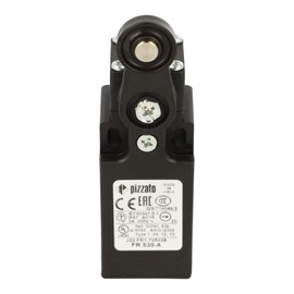 Pizzato FR 530-A Pizza Limit Switch, Roller Lever Actuator, 1NO + 1NC Fast Action, PG11, Black, Automatic, IP54