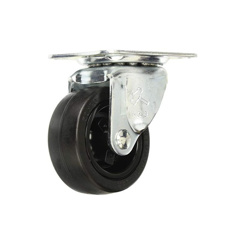 Hammer Caster 420G-R50 Free-Caster Rubber Car 2.0 inches (50 mm)