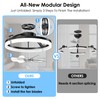 ropelux Ceiling Fans with Lights, Low Profile Ceiling Fan with