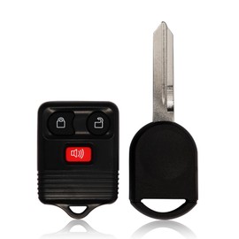 Car Key Fob Remote Keyless Entry Control CWTWB1U345 315MHz 3 Button Replacement for 1998-2016 Ford E-Series Escape Escort F-Series Lincoln Mazda Mercury with Transponder Key 63 Chip