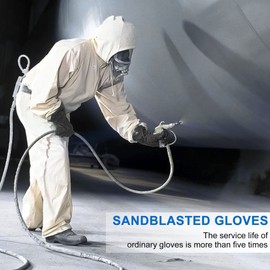 Ocnvlia Sand Blasting Gloves for Sandblast Cabinet Gloves 60x20cm