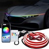 Car led Hood Lights,Multicolor 120modes (79 Inch) 12V, Engine Hood