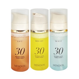 Menokin Menoquin 30 second quick bubble mask, 3 types, 95ml, 1 unit / 메노킨 30초 퀵 버블 마스크 3종, 95ml, 1개
