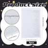 FINGERINSPIRE 8 Sheet Glitter Rhinestone Iron on Transfers Clear Crystal