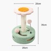 Demaciya Cat Tree Scratching Post, Flower Design with Plush Platform,