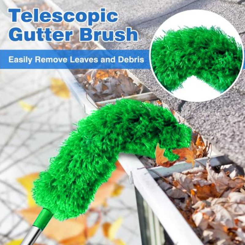 Gutter Cleaning Brush 45 to 220cm Adjustable Angle Roofing Guard