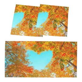 QOROL - 2 fundas de luz fluorescente para luz de techo, hoja de otoño, panel de sombra, filtro decorativo de película para reducir el deslumbramiento duro, decoración del hogar, escuela, oficina