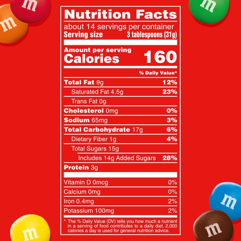 M&M'S Minis Peanut Butter Candy, Family Size, 15 Oz Bulk