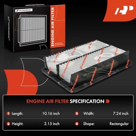 A-Premium Filtro de Aire de Motor Compatible con Mazda 3 2019-2024, CX-30 2020-2024, CX-50 2023-2023, 3 Sport 2019-2023, 2.0L 2.5L, Reemplazo#PAH9133A