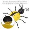 4Pcs Ladybug Wall Decor Lady Bug Ornament Wrought Iron Insect