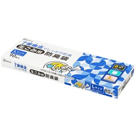 アイリスオーヤマ 生ごみ用防臭袋 Lサイズ 90枚入り 防臭 生ごみ おむつ ペット ホワイト 7層構造 ねじって 結んで 捨てるだけ 介護 GBB-L90
