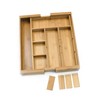 Lipper International 8882 Bamboo Wood Expandable to 18-3/4" Flatware Drawer