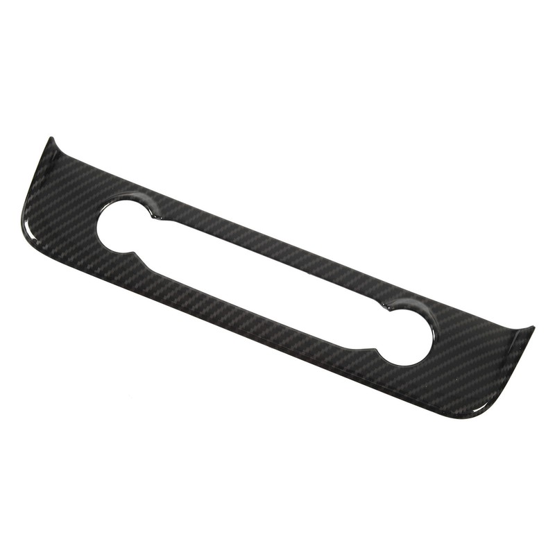 Multimedia Control Knob Cover Trims Carbon Fiber Style Replacement for