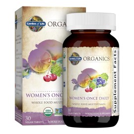 Garden Of Life Organics Multivitaminico Para Mujer 30tab Sabor Sin Sabor