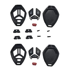 Key Fob Shell Case Fit for Mitsubishi Eclipse Galant Lancer Endeavor Outlander 4 Buttons Replacement Keyless Entry Remote Key Fob Cover Housing (BL-2)