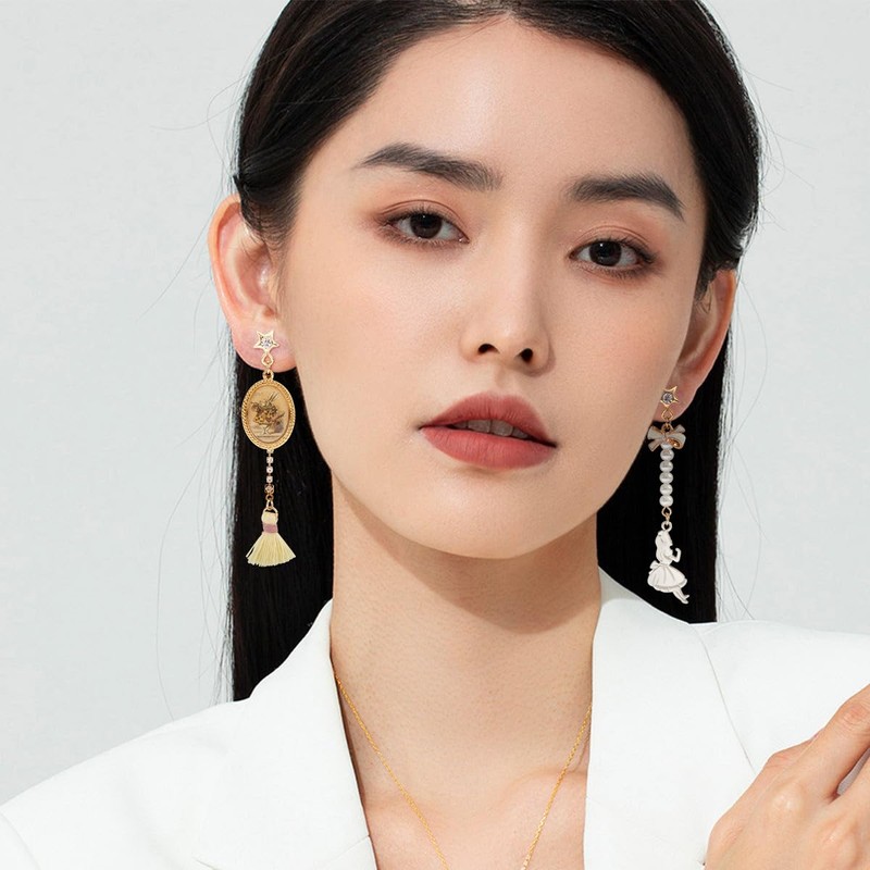 Mecool 4Pcs Vintage Dangle Earrings Bohemian Drop Dangle Earrings Set